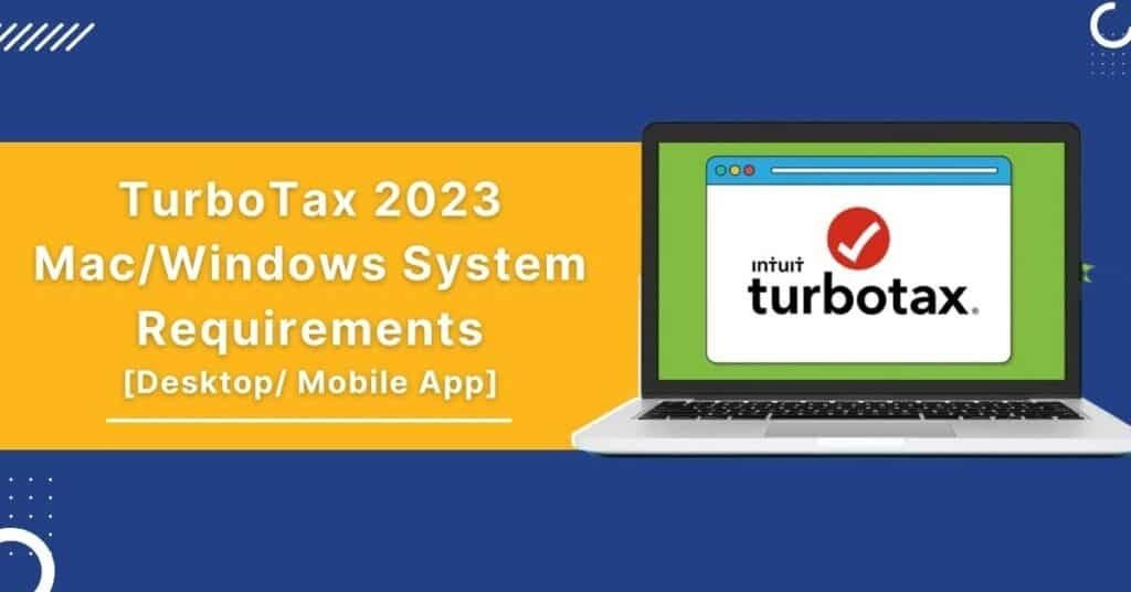 System Requirements for Installing TurboTax